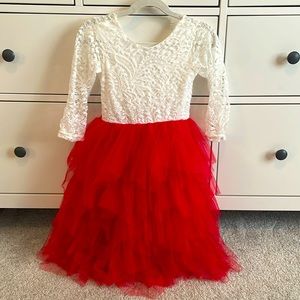Fancy tulle and lace girls dress